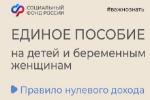 КАК УЧИТЫВАЕТСЯ «ПРАВИЛО НУЛЕВОГО ДОХОДА» ПРИ НАЗНАЧЕНИИ ЕДИНОГО ДЕТСКОГО ПОСОБИЯ